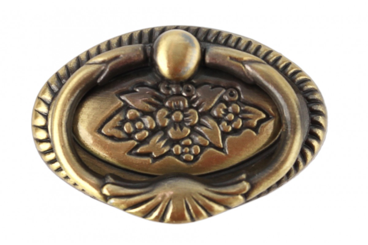 мебельная ручка капля античная бронза